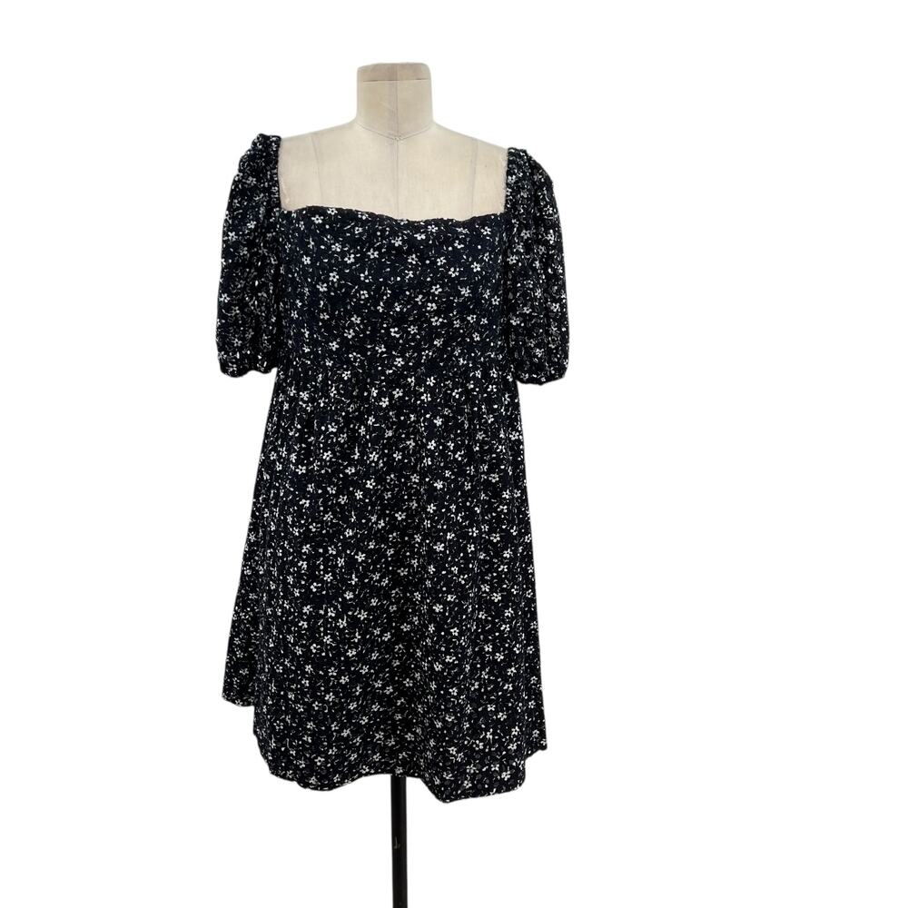 Anthropologie Black and White Floral Dress - Picture 2 of 16